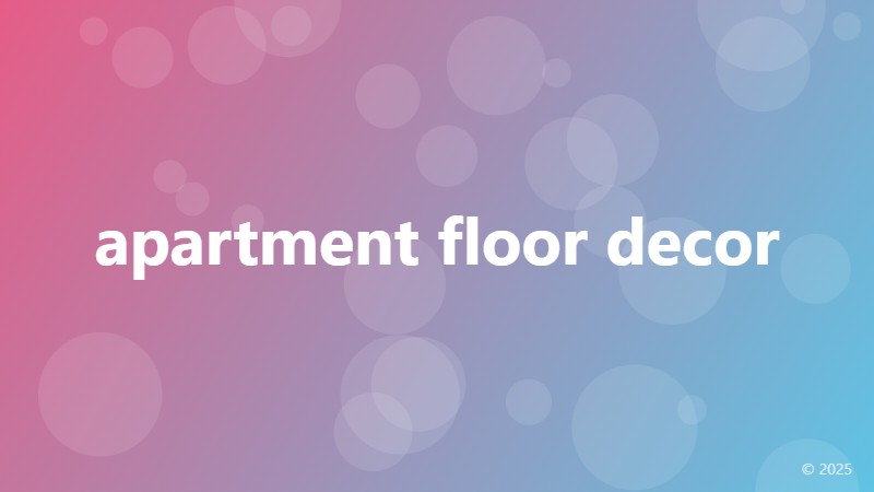 apartment floor decor