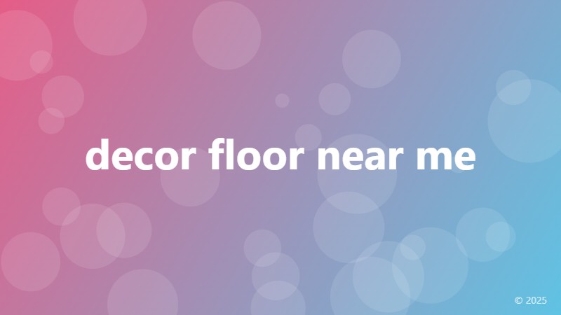 decor floor near me