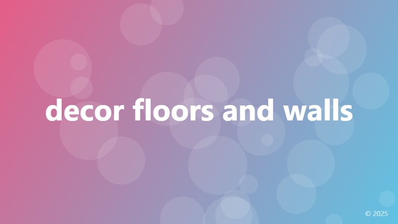 decor floors and walls