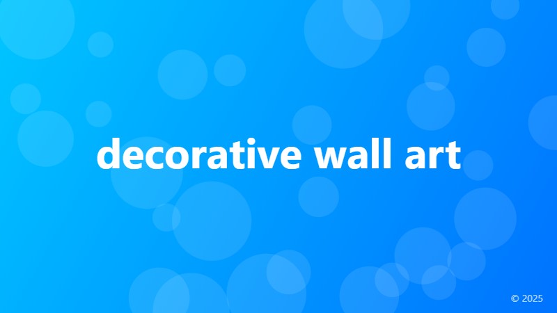 decorative wall art