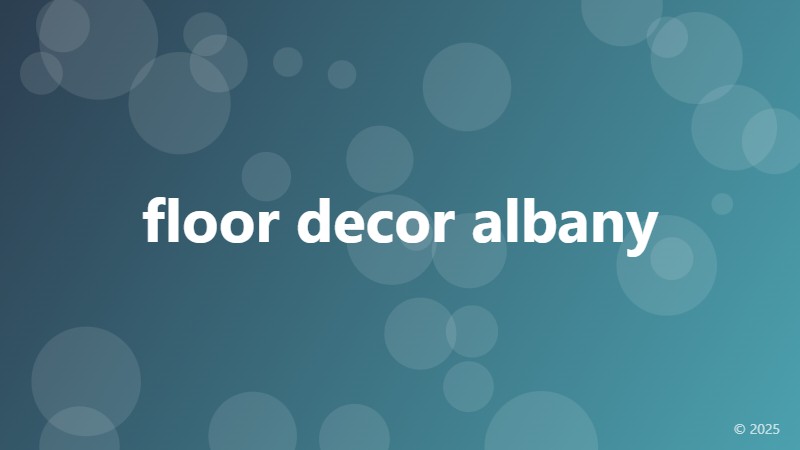 floor decor albany