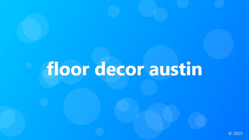floor decor austin