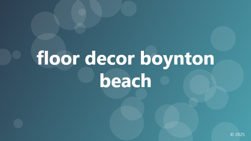 floor decor boynton beach