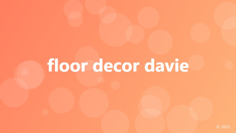 floor decor davie