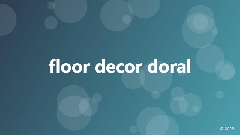 floor decor doral