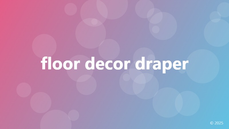floor decor draper