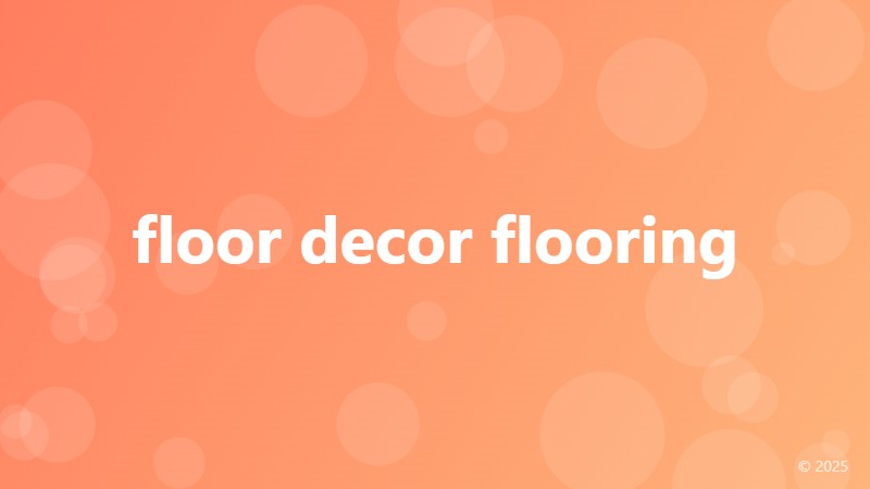 floor decor flooring