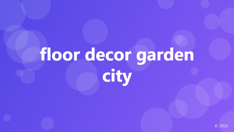floor decor garden city