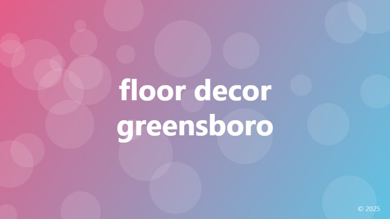 floor decor greensboro