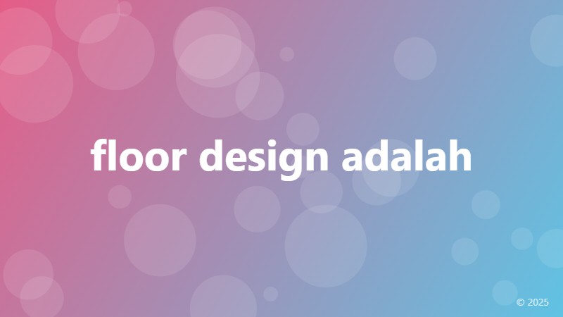 floor design adalah
