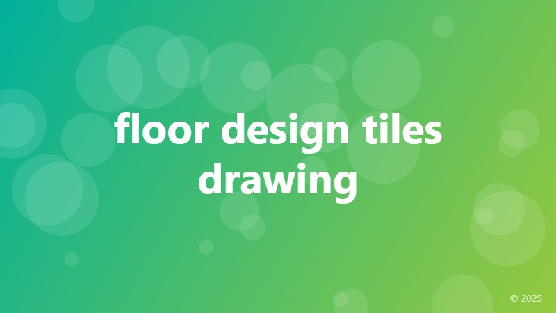 floor design tiles drawing