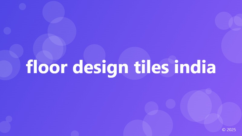 floor design tiles india
