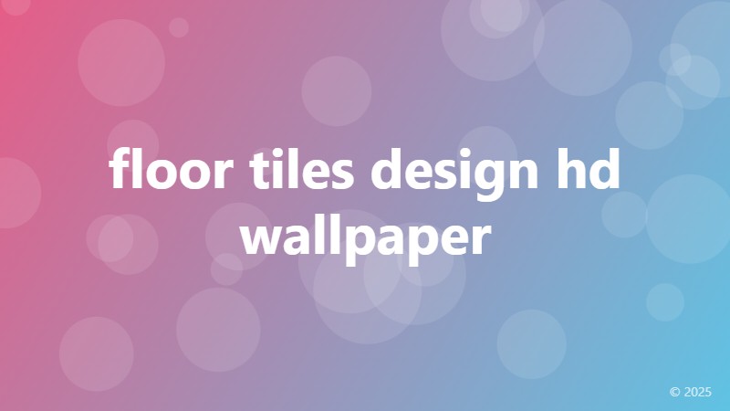 floor tiles design hd wallpaper