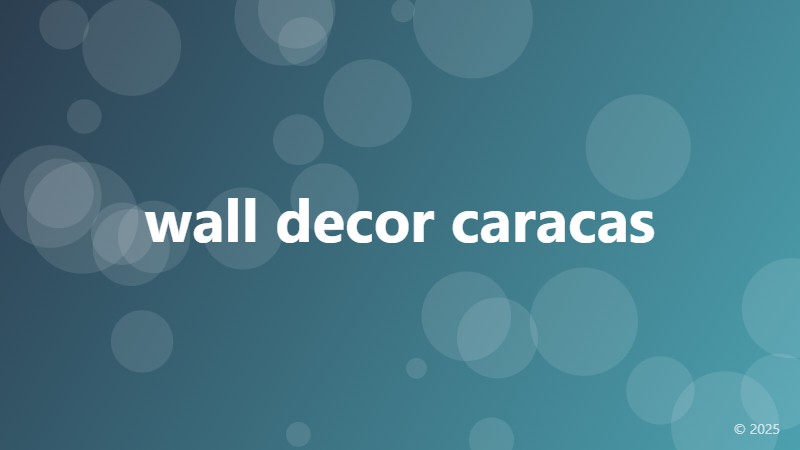 wall decor caracas